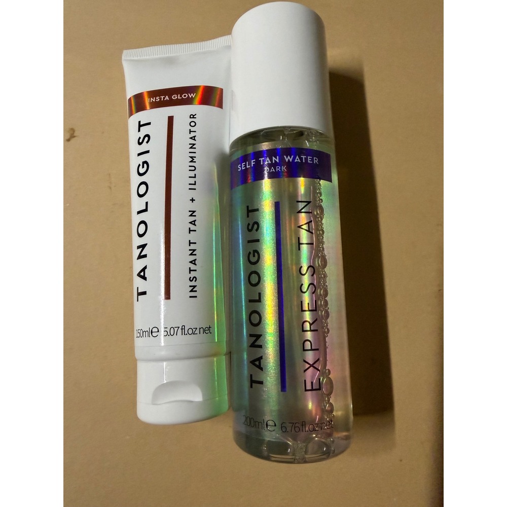 Tanologist Insta Glow Instant Tan Illuminator and Express Self Tan Water Dark